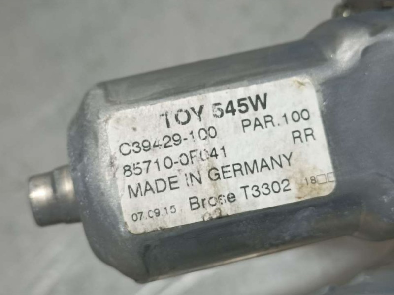 Recambio de elevalunas trasero derecho para toyota verso active referencia OEM IAM 857100F041 C39429100 ELECTRICO