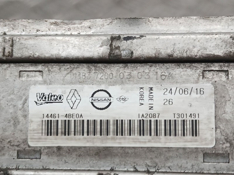 Recambio de intercooler para nissan x-trail iii (t32_, t32r, t32rr) 1.6 dci (t32) referencia OEM IAM 144614BE0A VALEO T301491