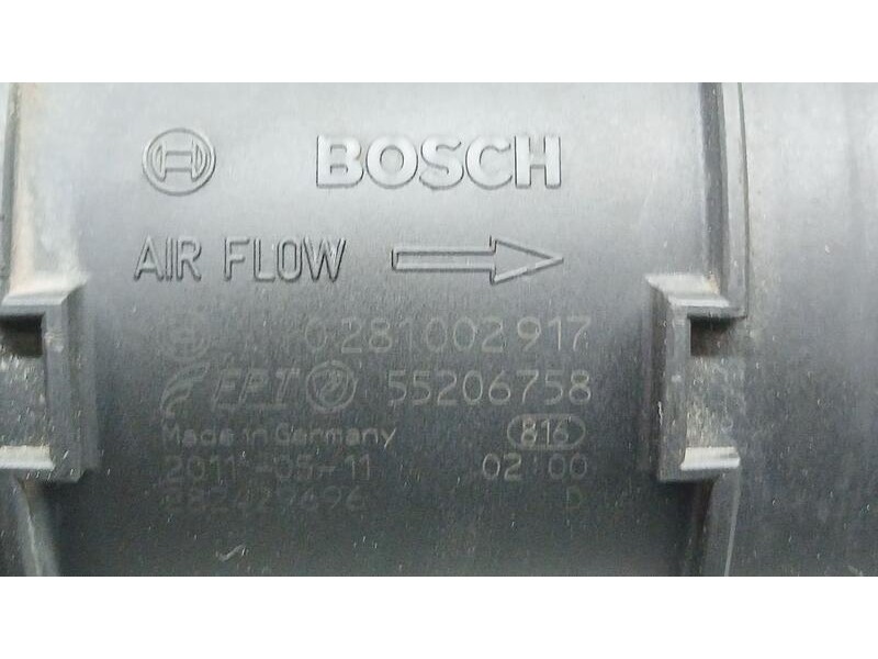 Recambio de caudalimetro para alfa romeo 159 (140) elegance referencia OEM IAM 55206758 bosch 0281002917