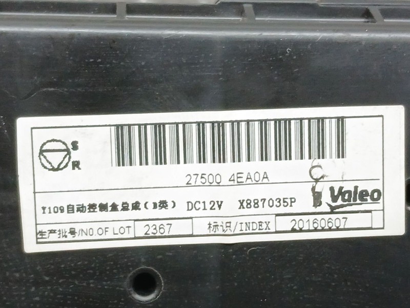 Recambio de mando climatizador para nissan x-trail iii (t32_, t32r, t32rr) 1.6 dci (t32) referencia OEM IAM 275004EA0A VALEO- 20