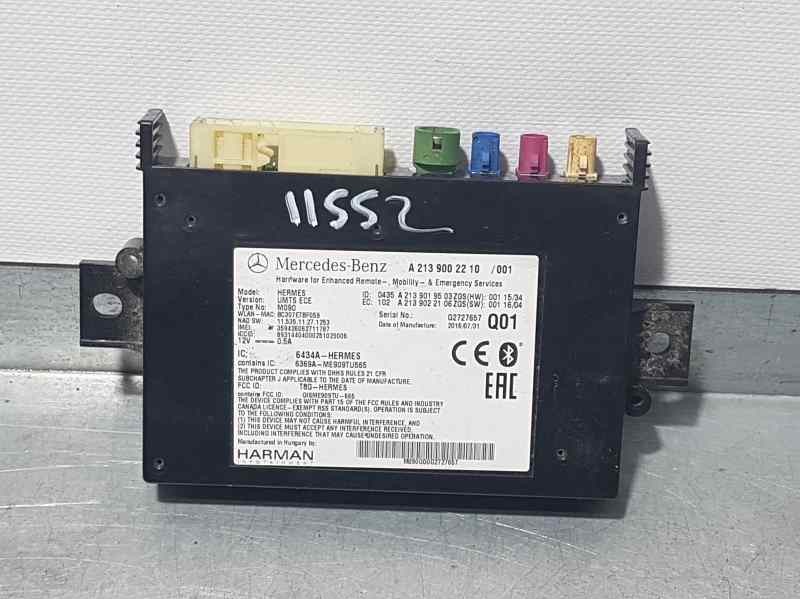 Recambio de modulo bluetooth para mercedes-benz clase e lim. (w213) e 200 d (213.013) referencia OEM IAM A2139002210  