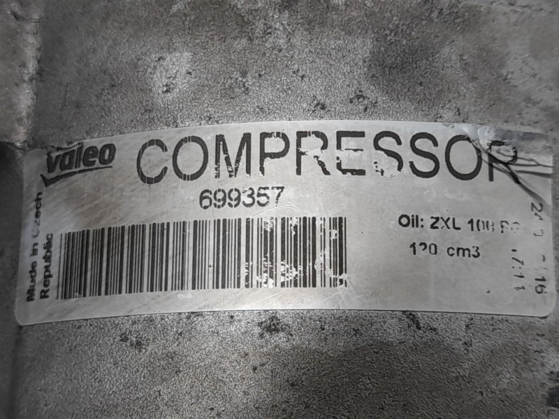 Recambio de compresor aire acondicionado para seat toledo iv (kg3) 1.6 tdi referencia OEM IAM 699357  VALEO