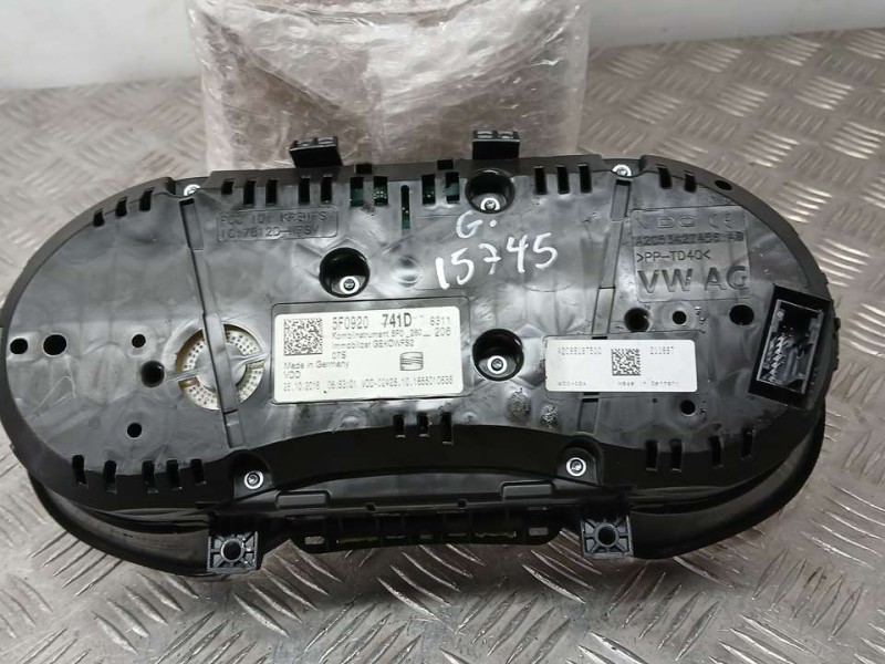 Recambio de cuadro instrumentos para seat leon (5f1) reference referencia OEM IAM 5F0920741D A2C99197500 VDO