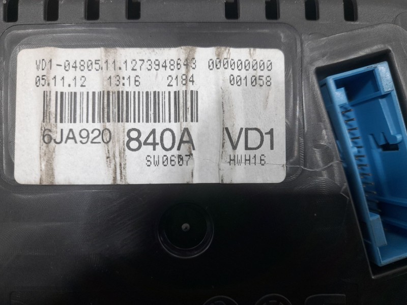 Recambio de cuadro instrumentos para seat toledo iv (kg3) 1.6 tdi referencia OEM IAM 6JA920840A  