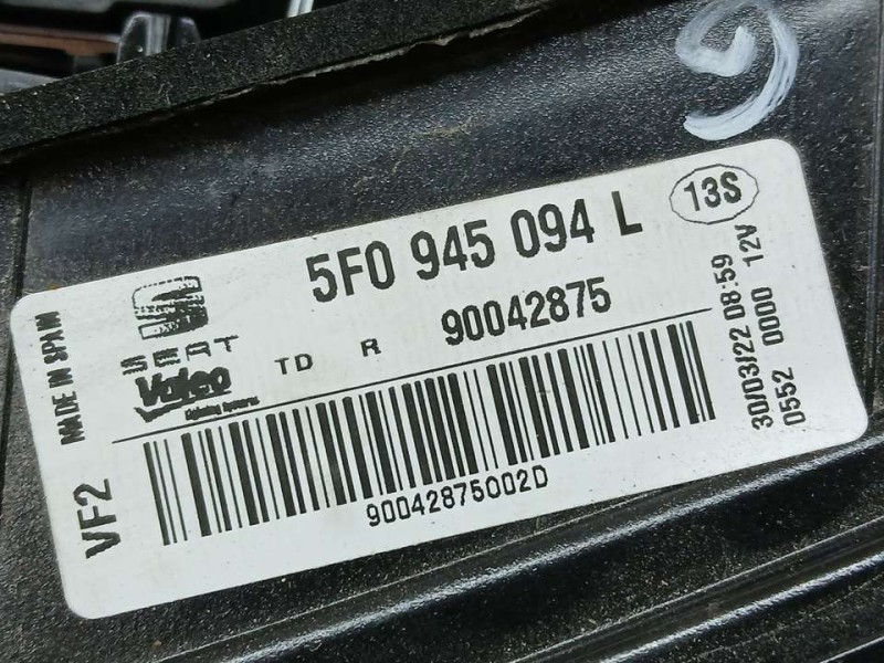 Recambio de piloto trasero derecho para seat leon (5f1) reference referencia OEM IAM 5F0945094L 90042875 INTERIOR VALEO