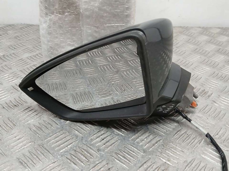 Recambio de retrovisor izquierdo para seat leon (5f1) reference referencia OEM IAM 5F1857507P 8 CABLES ELECTRICO Y TOCADO
