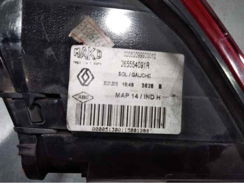 Recambio de piloto trasero izquierdo para renault clio iv business referencia OEM IAM 265554091R  INTERIOR
