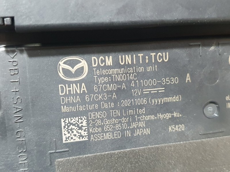 Recambio de modulo electronico para mazda cx-30 basis 2wd referencia OEM IAM TN0014C  