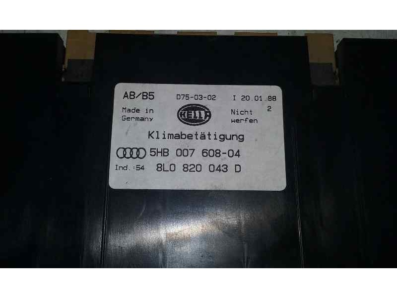 Recambio de mando climatizador para audi a4 berlina (b5) 1.9 tdi referencia OEM IAM 5HB00760804 8L0820043D HELLA