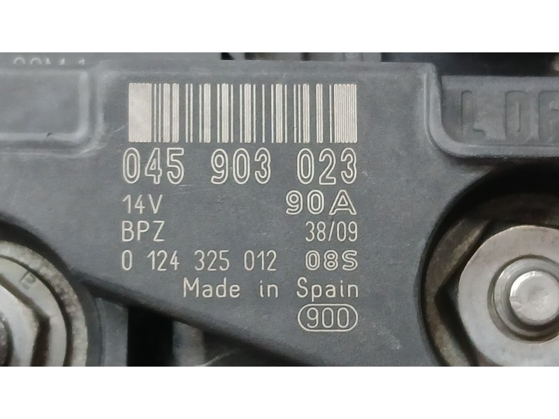 Recambio de alternador para skoda fabia ii (542) 1.4 tdi referencia OEM IAM 045903023 BOSCH 0124325012