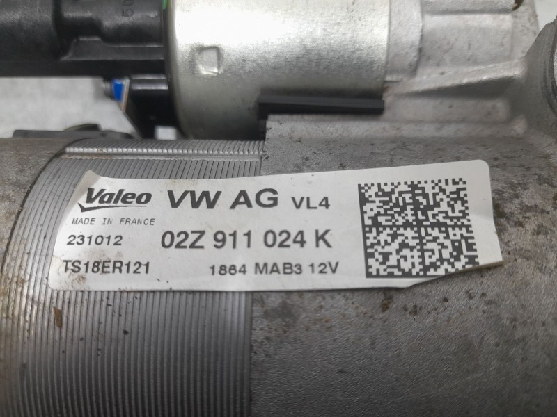 Recambio de motor arranque para seat toledo iv (kg3) 1.6 tdi referencia OEM IAM 02Z911024K 231012 VALEO