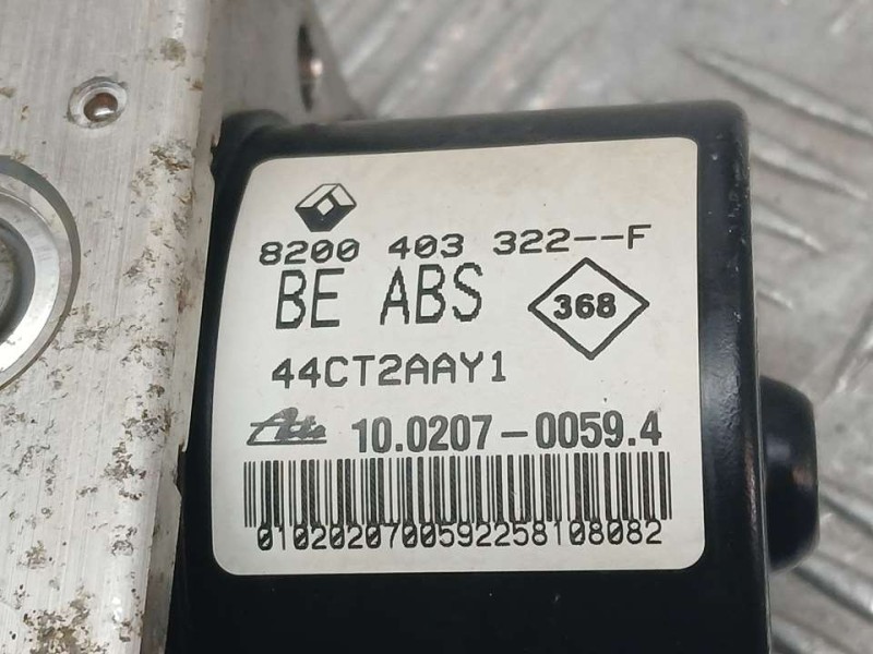 Recambio de abs para renault twingo acces referencia OEM IAM 8200403322F 10020700594 ATE
