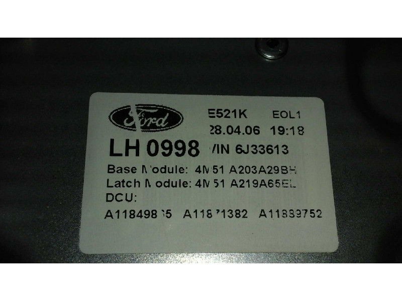 Recambio de elevalunas delantero izquierdo para ford focus sportbreak (cap) 1.8 tdci turbodiesel cat referencia OEM IAM 4M51A203