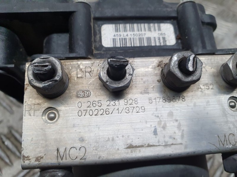 Recambio de abs para fiat bravo (198) 1.9 active multijet referencia OEM IAM 51789678 0265231928 