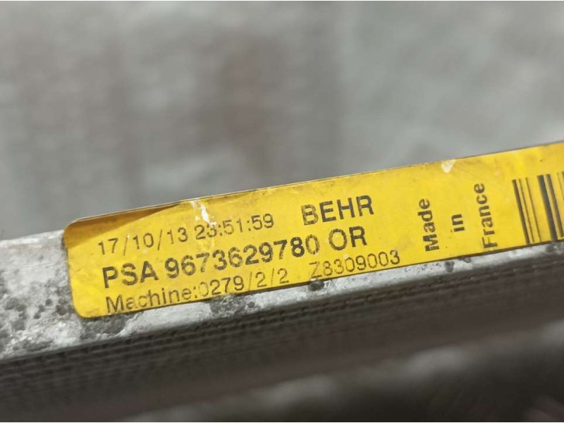 Recambio de condensador / radiador aire acondicionado para peugeot 308 active referencia OEM IAM 9673629780 Z8309003 BEHR