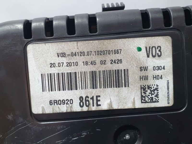 Recambio de cuadro instrumentos para volkswagen polo (6r1) advance referencia OEM IAM 6R0920861E A2C53387634 VDO