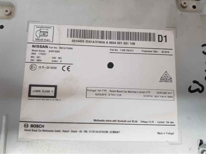 Recambio de sistema navegacion gps para nissan qashqai (j11) acenta referencia OEM IAM 2591A7FW0A 7503750811 