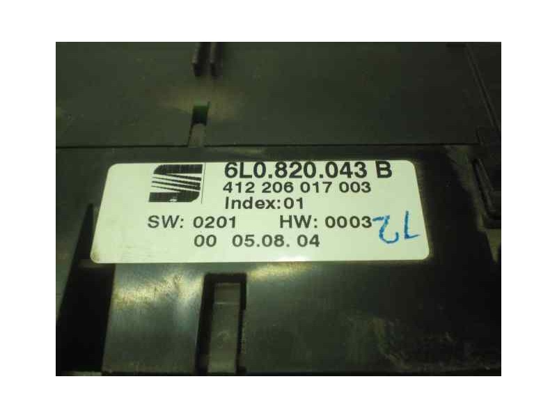 Recambio de mando climatizador para seat ibiza (6l1) cool referencia OEM IAM 6L0820043B 6L0820043B 