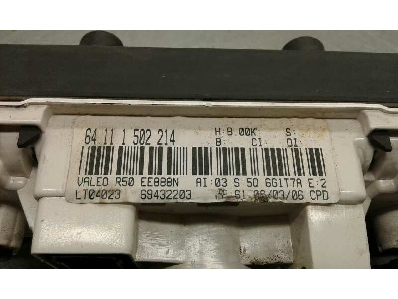 Recambio de mando calefaccion / aire acondicionado para mini mini (r50,r53) one referencia OEM IAM 64111502214 64111502214 