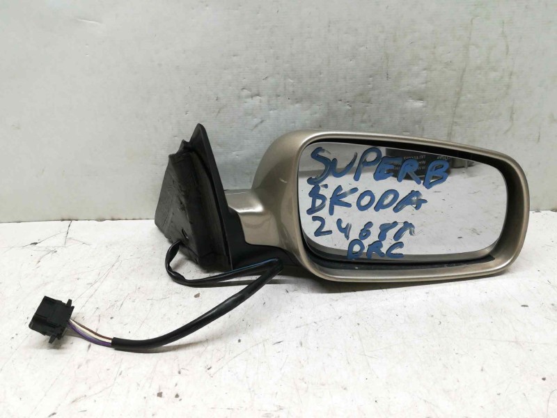 Recambio de retrovisor derecho para skoda superb (3u4) classic referencia OEM IAM   ELECTRICO 5 CABLES