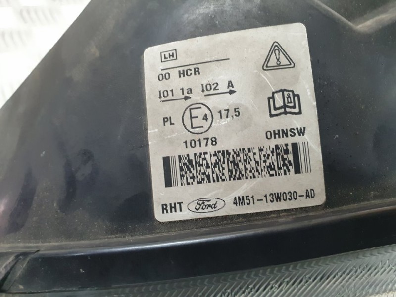 Recambio de faro izquierdo para ford focus berlina (cap) ambiente (d) referencia OEM IAM 4M5113W030AD  
