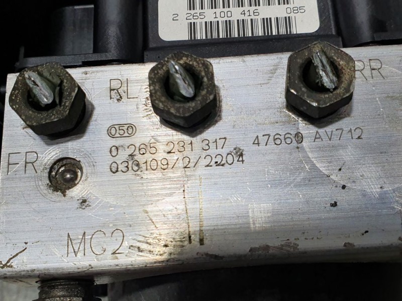 Recambio de abs para nissan primera berlina (p12) acenta referencia OEM IAM 47660AV712 0265231317 BOSCH