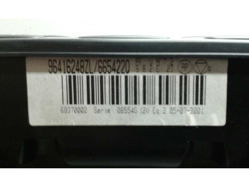 Recambio de mando climatizador para peugeot 406 berlina (s1/s2) 2.0 16v cat referencia OEM IAM 69370002 1000001598307 VALEO