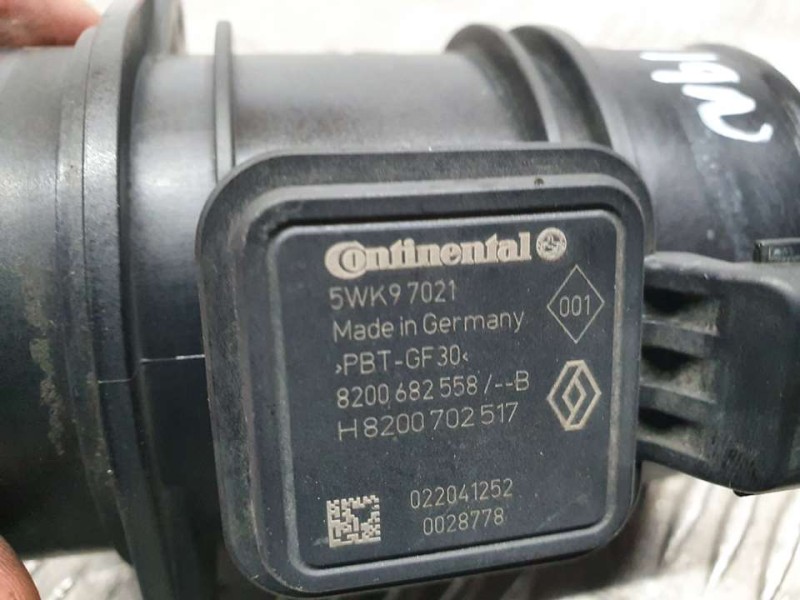 Recambio de caudalimetro para renault megane iii berlina 5 p dynamique referencia OEM IAM 8200682558 5WK97021 CONTINENTAL