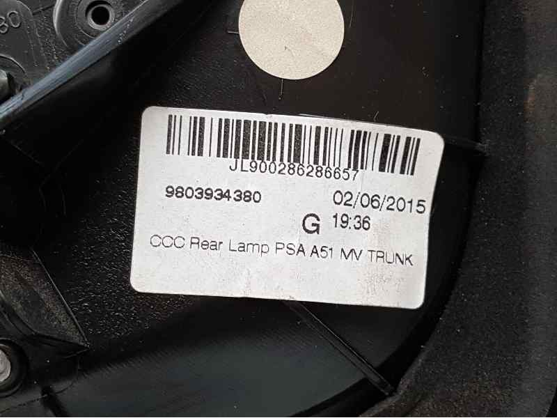 Recambio de piloto trasero izquierdo para citroën c3 exclusive referencia OEM IAM 9803934380 FALSO INTERIOR