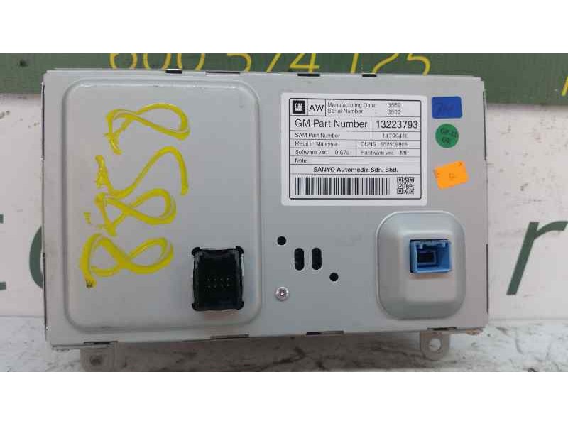 Recambio de sistema navegacion gps para opel insignia berlina cosmo referencia OEM IAM 13342398  PANTALLA MULTIFUNCION