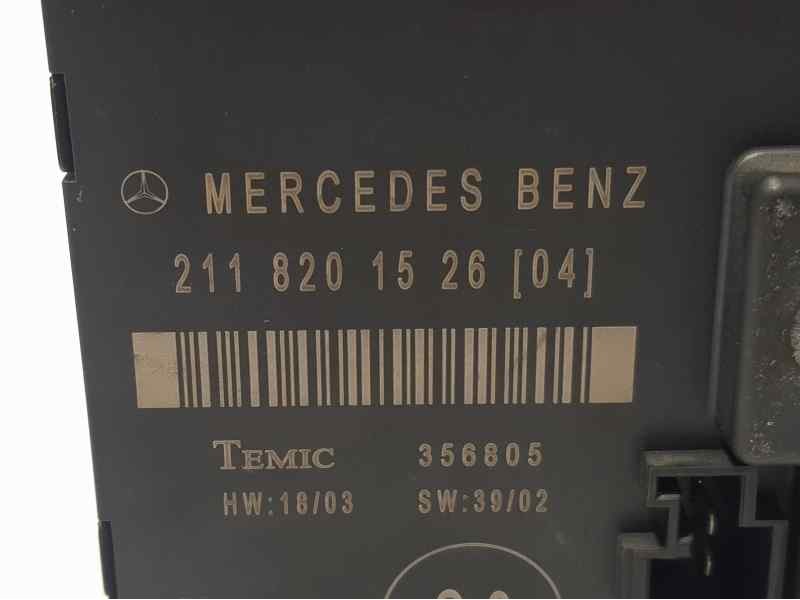 Recambio de modulo electronico para mercedes-benz clase e (w211) berlina e 320 (211.065) referencia OEM IAM 2118201526  TEMIC
