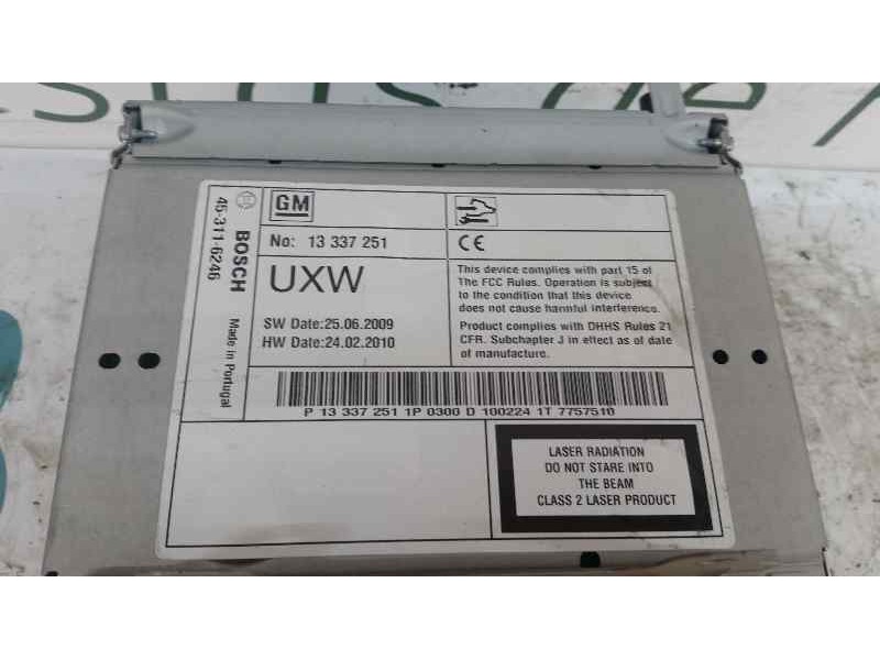 Recambio de sistema navegacion gps para opel insignia berlina cosmo referencia OEM IAM 13342398  PANTALLA MULTIFUNCION