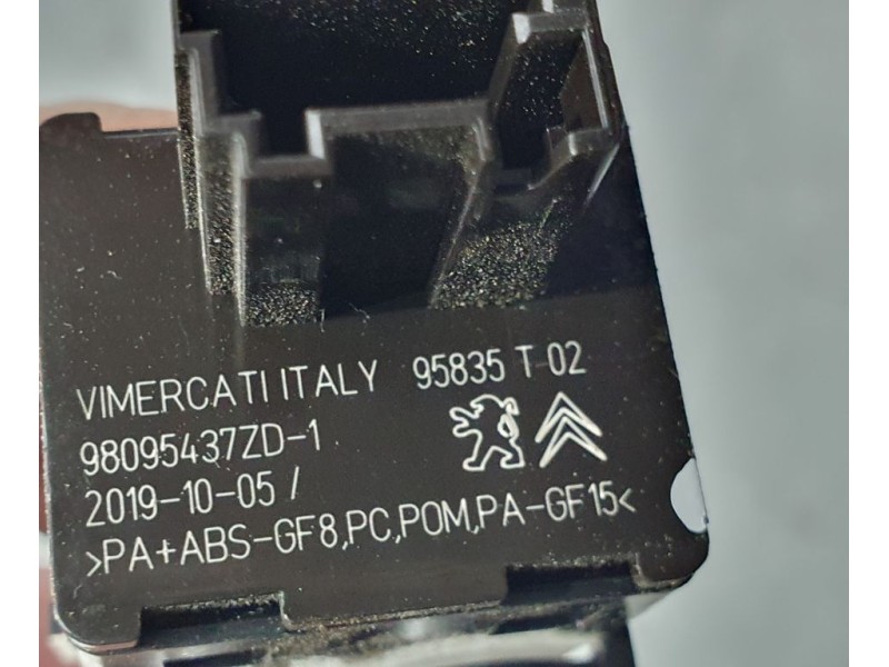 Recambio de interruptor para peugeot 208 (p2) active referencia OEM IAM 98095437ZD 95835T02 REGULACION ALTURA FAROS