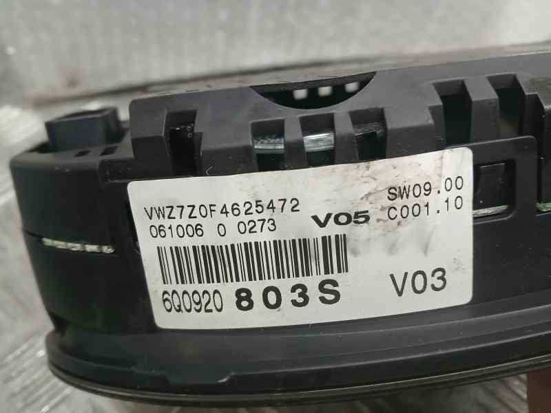 Recambio de cuadro instrumentos para volkswagen polo (9n3) advance referencia OEM IAM 6Q0920803S 110080320029A VDO