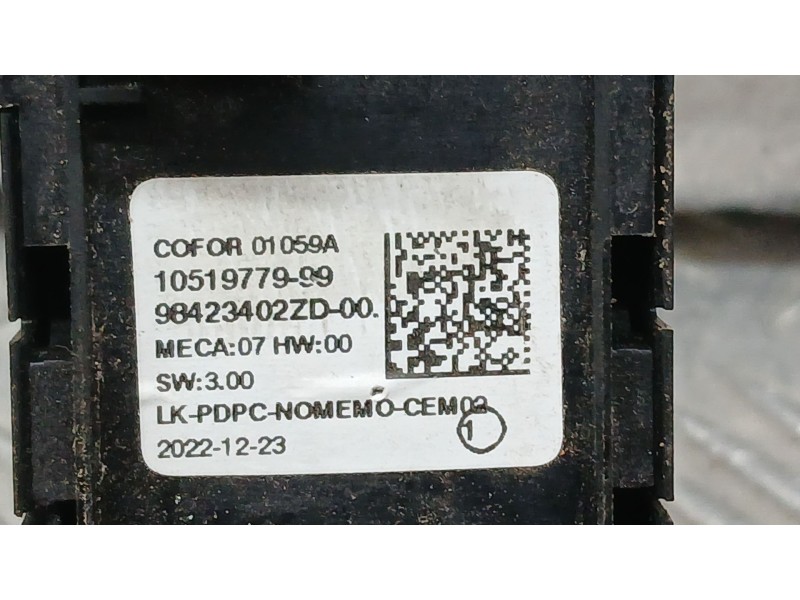 Recambio de mando elevalunas delantero izquierdo para peugeot 3008 ii suv (mc_, mr_, mj_, m4_) 1.2 thp/ puretech 130 (mrhnsm, mr