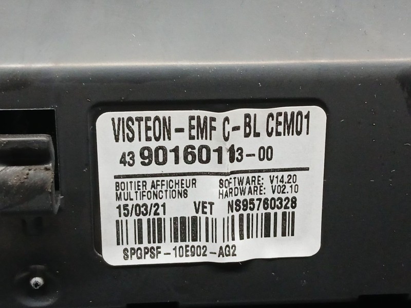 Recambio de sistema audio / radio para citroën berlingo furgoneta/monovolumen (k9) 1.5 bluehdi 100 referencia OEM IAM 98392691ZD