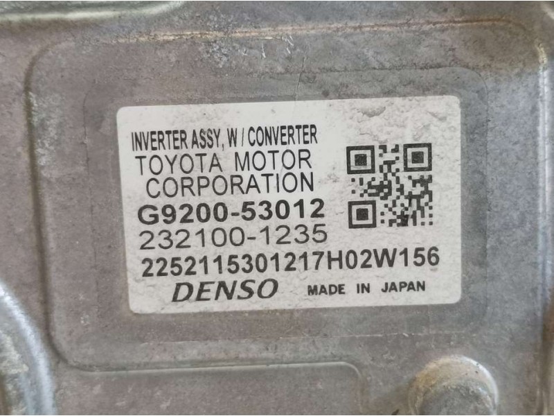 Recambio de transformador hibrido para lexus is 300h referencia OEM IAM G920053012 2321001235 DENSO