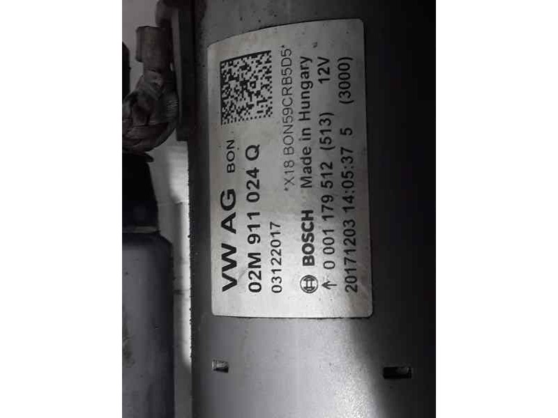 Recambio de motor arranque para volkswagen polo advance referencia OEM IAM 02M911024Q 0001179512 BOSCH