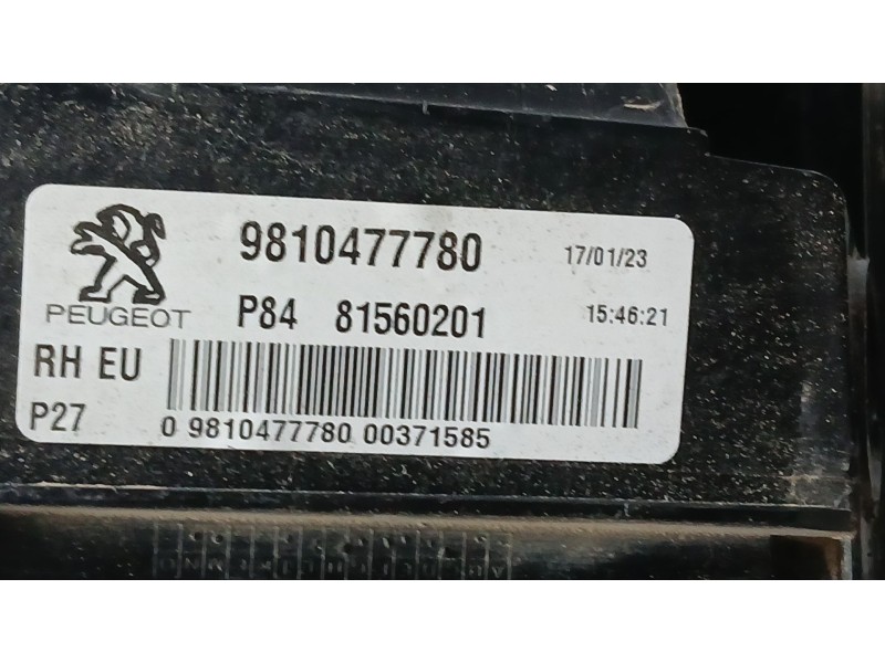 Recambio de piloto trasero derecho interior para peugeot 3008 ii suv (mc_, mr_, mj_, m4_) 1.2 thp/ puretech 130 (mrhnsm, mrhnsu,