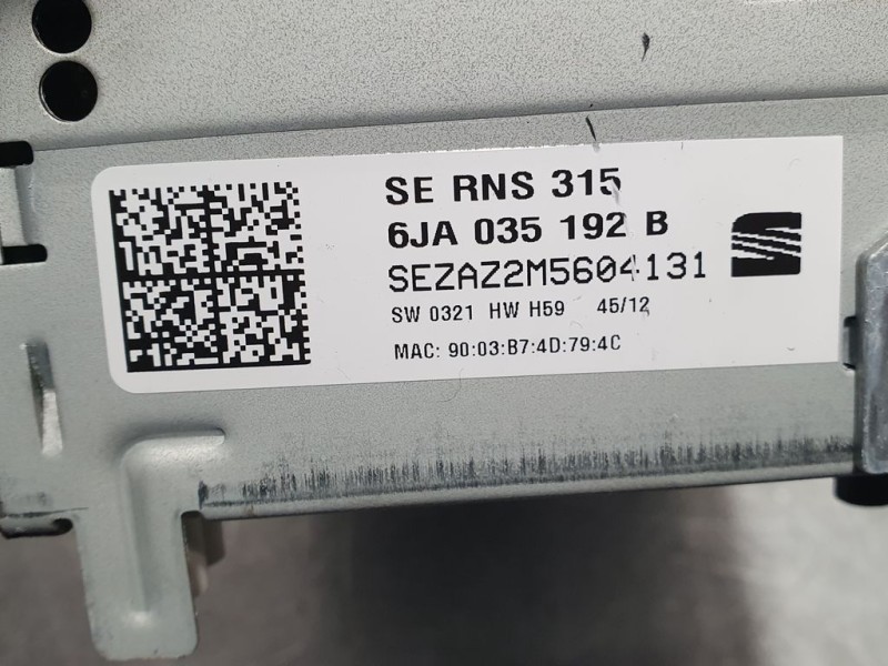 Recambio de sistema navegacion gps para seat toledo (kg3) style referencia OEM IAM 6JA035192B  