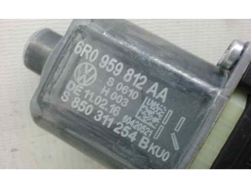 Recambio de elevalunas trasero derecho para volkswagen polo (6c1) comfortline bluemotion referencia OEM IAM 6R0959812AA 5 PINS E