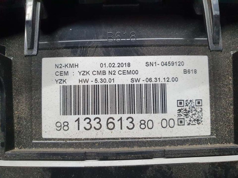 Recambio de cuadro instrumentos para citroën c3 feel referencia OEM IAM 9813361380 0459120 