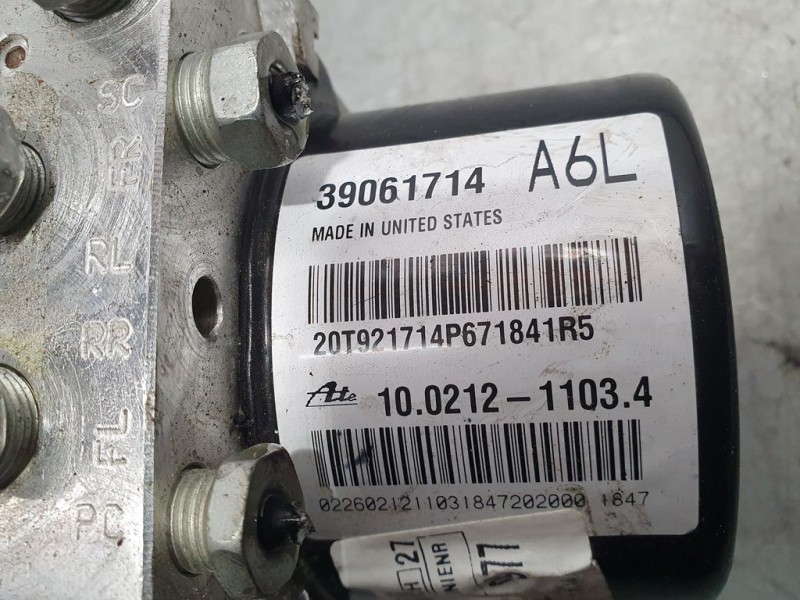 Recambio de abs para opel zafira tourer excellence referencia OEM IAM 39061714 10021211034 ATE