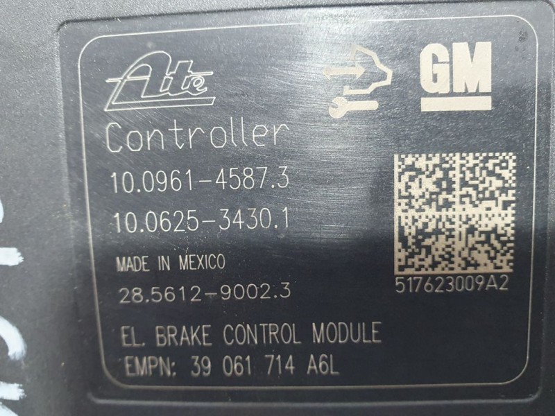 Recambio de abs para opel zafira tourer excellence referencia OEM IAM 39061714 10021211034 ATE