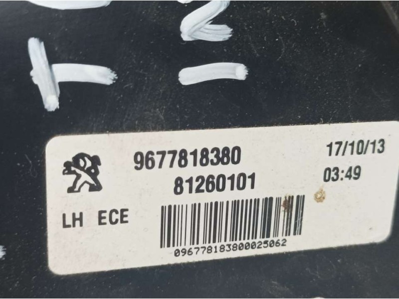 Recambio de piloto trasero izquierdo para peugeot 308 active referencia OEM IAM 9677818380  INTERIOR
