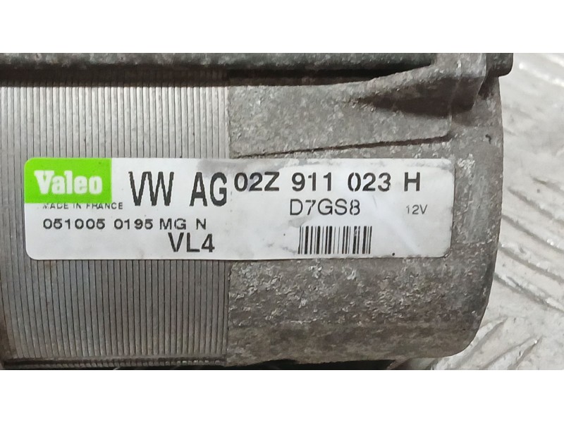 Recambio de motor arranque para seat ibiza iii (6l1) 1.9 tdi referencia OEM IAM 02Z911023H VALEO D7GS8