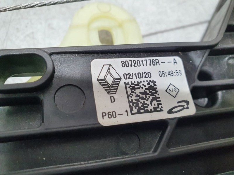 Recambio de elevalunas delantero derecho para renault clio v business referencia OEM IAM 807201776R  ELECTRICO 6 PINES