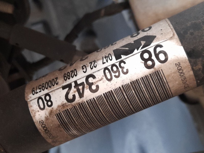 Recambio de transmision delantera derecha para peugeot 208 ii (ub_, up_, uw_, uj_) 1.2 puretech 75 referencia OEM IAM 9836034280