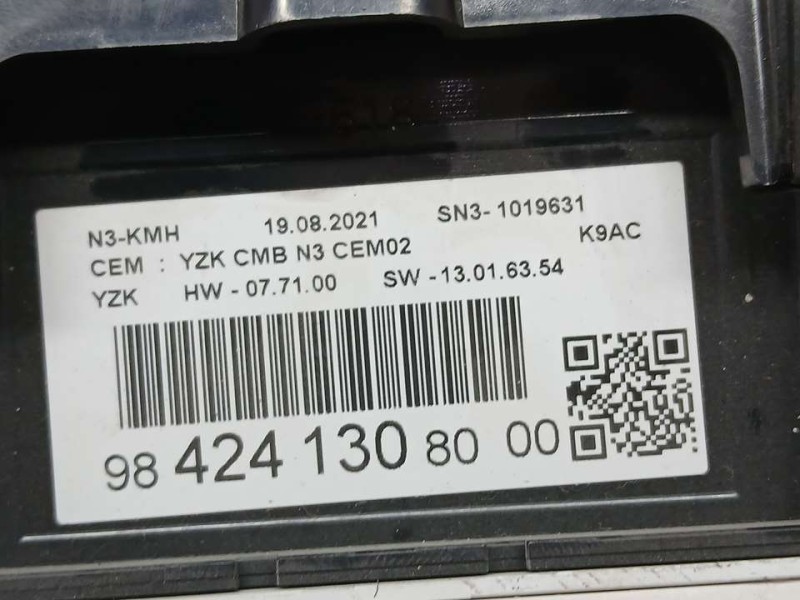 Recambio de cuadro instrumentos para citroën berlingo feel m 5p referencia OEM IAM 9842413080  