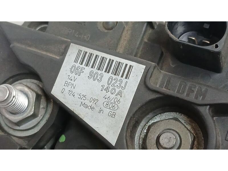 Recambio de alternador para audi a4 avant (8e) 2.0 tdi referencia OEM IAM 06F903023J BOSCH 0124525092